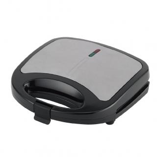 Sandwich maker STARCREST SSM-2112BK, 750 W, Placi tip Grill, Indicator luminos, Maner Cool Touch, Inox Negru