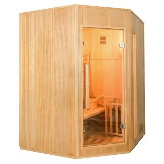 Sauna traditionala finlandeza de colt ZEN 3C