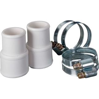 Set 2 conectori cu diametre 38   32 mm + 4 cleme cu filet