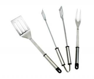 Set 3 accesorii gratar inox 38 cm Landmann 0204