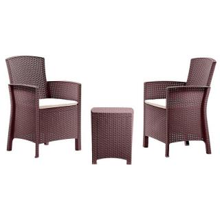 Set mobilier balcon 2 persoane Bica Lido Terrace maro