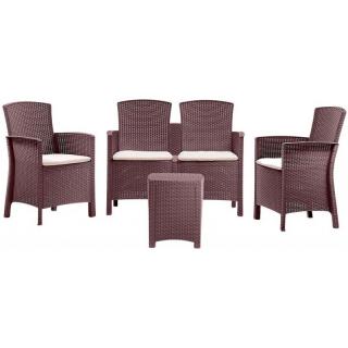 Set mobilier gradina 4 persoane Bica Lido 2 maro