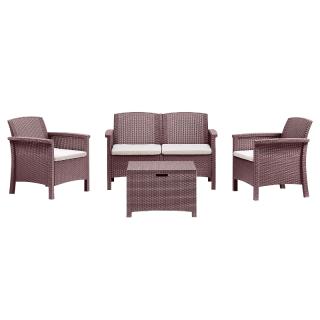 Set mobilier gradina pentru 4 persoane Bica Venezia 2 maro