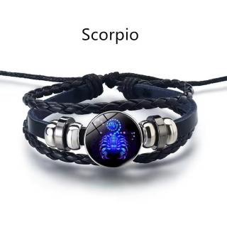 Bratara manifestarii pentru calm si noroc alunga negativitatea cu semne zodiacale este reglabila si unisex, Scorpion