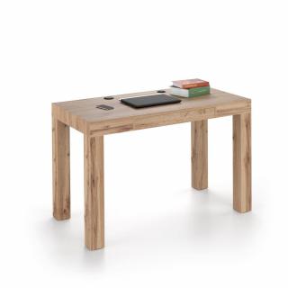 Birou, melamina-laminat, de culoare lemn rustic - FIRST