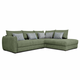 Canapea 4 locuri, verde, 288 x 229 x 90 cm - GENUA