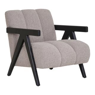 Fotoliu, textil bej -  FLORENCE