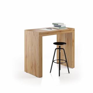 Masa de bar, 120 cm, inaltime 105.6 cm, structura din melamina, culoare stejar rustic - EVOLUTION