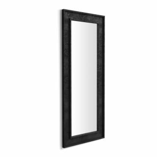 Oglinda de perete, 160 x 67 cm, culoare negru beton - ANGELICA
