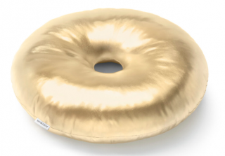 Perna decorativa, funky glam, aurie, 40x40x40cm - DONUT GOLD