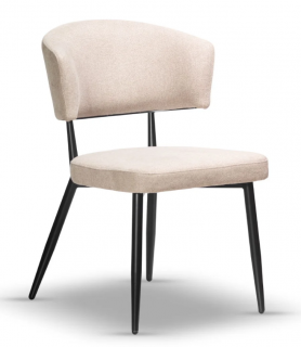 Scaun dining, textil crem - MARCO 2