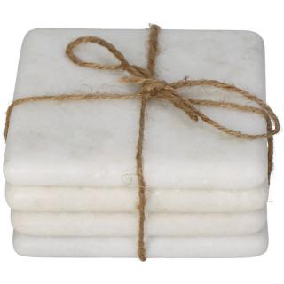 Suport de pahar, alb,10x10x4cm - COASTER
