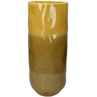 Vaza din ceramica, galbena, 39x16x16 - YELLOW
