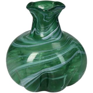 Vaza din sticla dantelata, 15x15x15cm - LINES