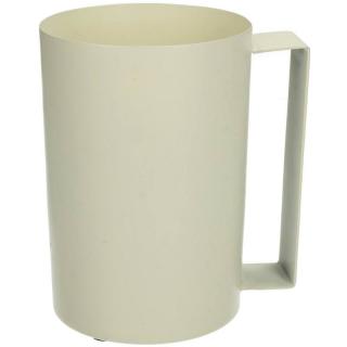 Vaza tip industrial, metalica, ivoire, 15x10x13cm - CUP 15