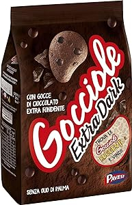 Biscuiti cu ciocolata Extra Dark, Gocciole, 400 g