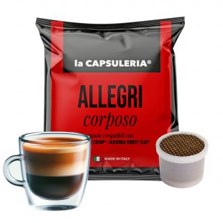 Cafea Allegri Espresso, 10 capsule compatibile FiorFiore Coop   Lui Espresso   Aroma Vero, La Capsuleria