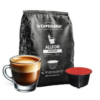 Cafea Allegri Espresso, 16 capsule compatibile Nescafe Dolce Gusto, La Capsuleria
