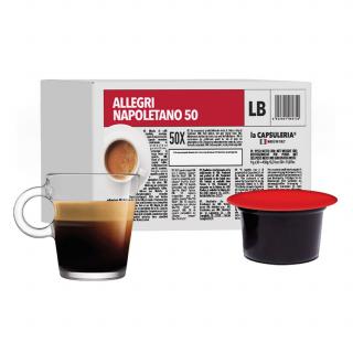 Cafea Allegri Espresso, 50 capsule compatibile Lavazza    Blue      in Black    , La Capsuleria