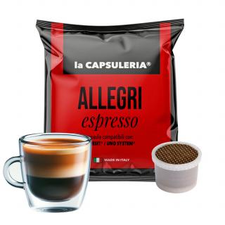 Cafea Allegri Uno, 10 capsule compatibile Uno System   , La Capsuleria