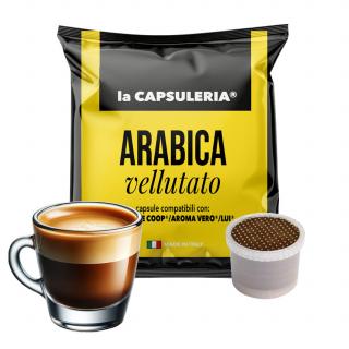 Cafea Arabica 100%,10 capsule compatibile cu FiorFiore Coop   Lui Espresso   Aroma Vero, La Capsuleria