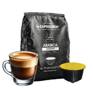 Cafea Arabica Espresso, 16 capsule compatibile Dolce Gusto, La Capsuleria
