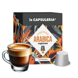 Cafea Arabica Espresso Monorigine Guatemala, 100 capsule biodegradabile compatibile Nespresso, La Capsuleria