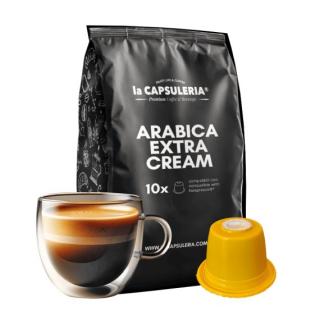 Cafea Arabica Extra Cream, 10 capsule compatibile Nespresso, La Capsuleria