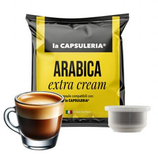 Cafea Arabica Extra Cream, 100% Arabica, 100 capsule compatibile Capsuleria, La Capsuleria