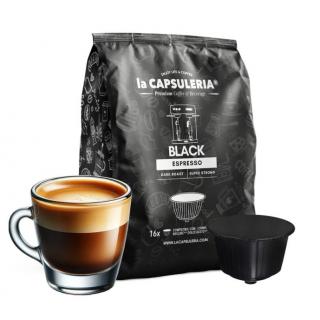 Cafea Black Espresso, 16 capsule compatibile Nescafe Dolce Gusto, La Capsuleria