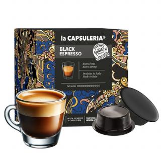 Cafea Black Mio, 128 capsule compatibile Lavazza     a Modo Mio    , La Capsuleria