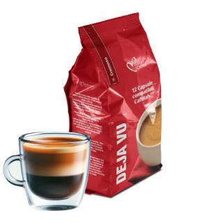 Cafea Deja Vu, 12 capsule compatibile Cafissimo Caffitaly Beanz, Italian Coffee
