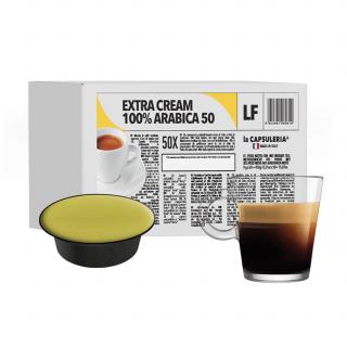 Cafea Extra Cream, 100% Arabica, 50 capsule compatibile Lavazza    Firma    , La Capsuleria