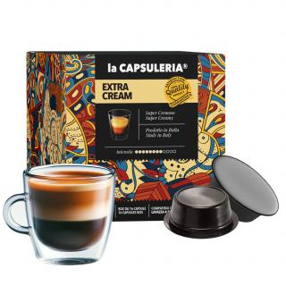 Cafea Extra Cream Mio, 128 capsule compatibile Lavazza     a Modo Mio    , La Capsuleria