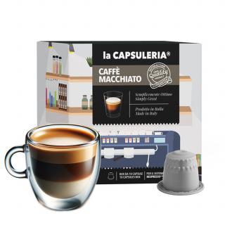 Cafea Macchiato, 10 capsule compatibile Nespresso, La Capsuleria