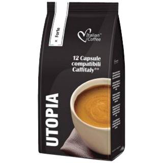 Cafea Utopia, 12 capsule compatibile Cafissimo Caffitaly Beanz, Italian Coffee