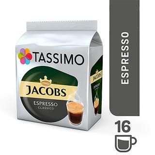 Capsule cafea, Jacobs Tassimo Cafe Espresso, 16 bauturi x 150 ml, 16 capsule