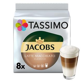 Capsule cafea, Jacobs Tassimo Latte Machiato, 8 bauturi x 295 ml, 8 capsule specialitate cafea + 8 capsule lapte