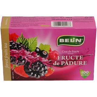 Ceai de Fructe de padure, 100 plicuri, 200 gr, Belin