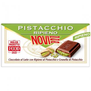 Ciocolata cu crema de fistic si fistic granulat, Novi, 105 g
