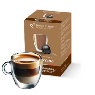 Mokaccino, 12 capsule compatibile Cafissimo Caffitaly Beanz, Italian Coffee