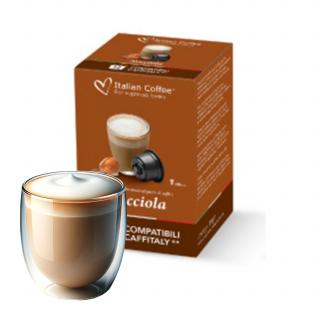 Nocciola, 12 capsule compatibile Cafissimo Caffitaly Beanz, Italian Coffee