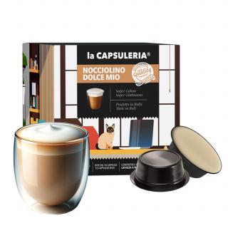 Nocciolino Crema de Alune, 128 capsule compatibile Lavazza a Modo Mio, La Capsuleria