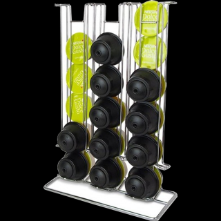 Suport pentru capsule Dolce Gusto, 36 de capsule, Argintiu, Inox, 5Five