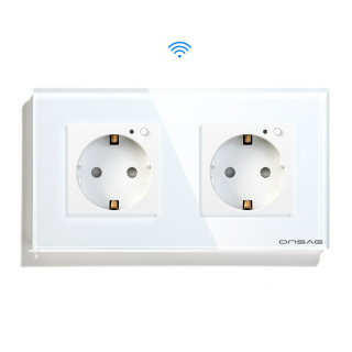 Priza Smart WiFi dubla Onsag X302 White