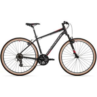 Bicicleta Rock Machine Crossride 100 29 Matte Black Dark Grey Brick Red 18.0 - (M)