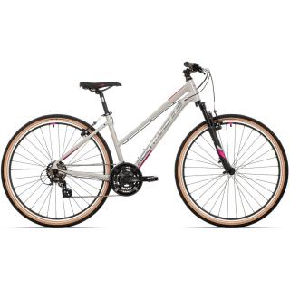 Bicicleta Rock Machine Crossride 100 Lady 29 Gloss Grey Grey Crimson 19.0 - (L)