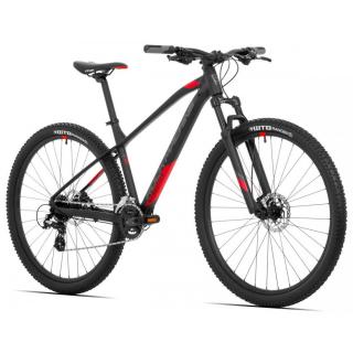 Bicicleta Rock Machine Manhattan 70-29 29 Matte Black Grey Red 21.0 - (XL)