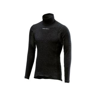 Bluza de corp cu guler Castelli Flanders Neck Warm Negru S