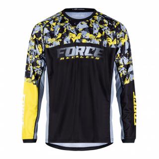 Bluza Force Reckless Maneca Lunga Black-Yellow-Grey M